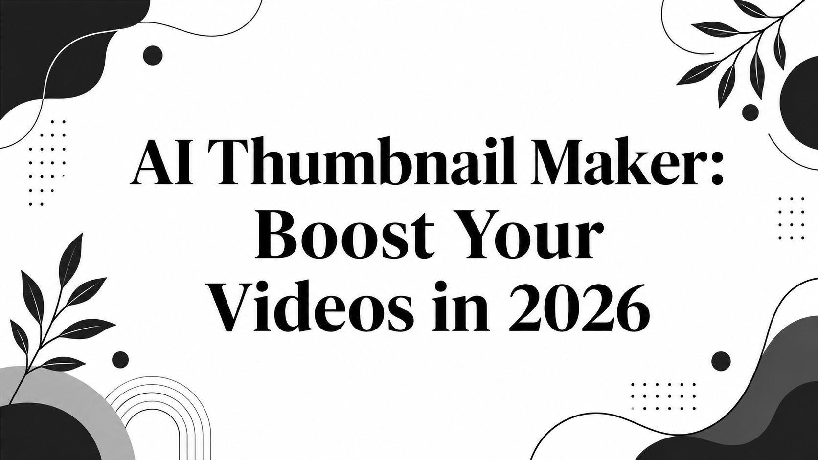 AI Thumbnail Maker: Boost Your Videos in 2026