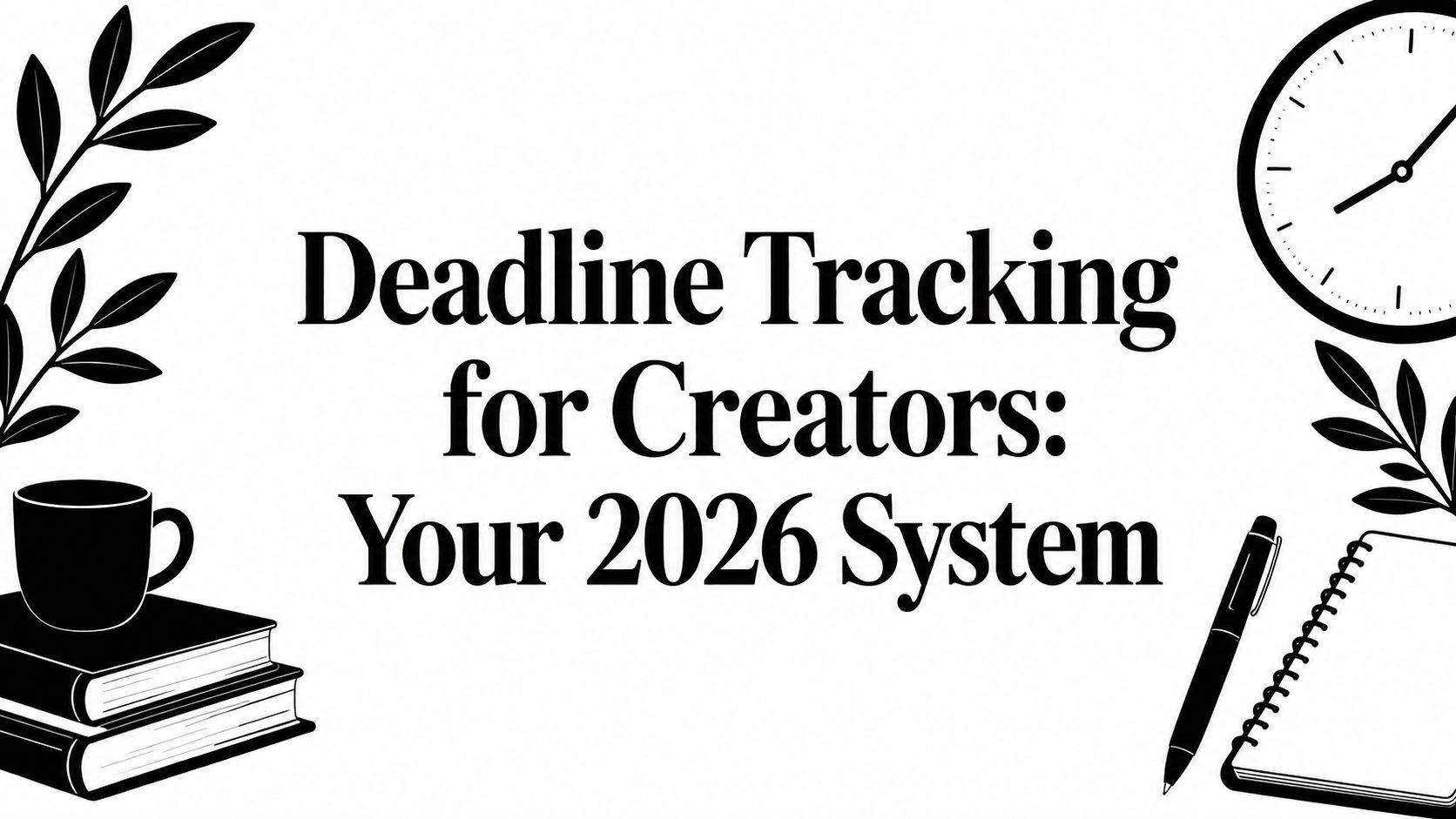 Deadline Tracking for Creators: Your 2026 System