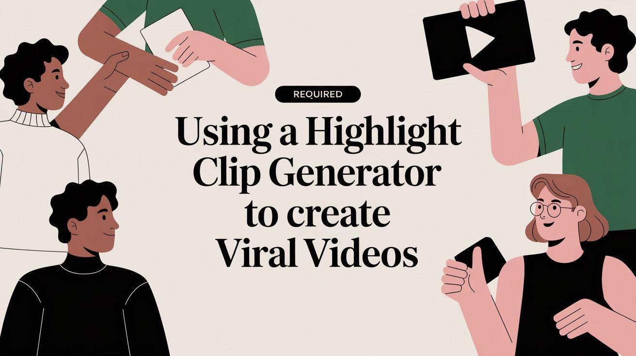 Using a Highlight Clip Generator to Create Viral Videos