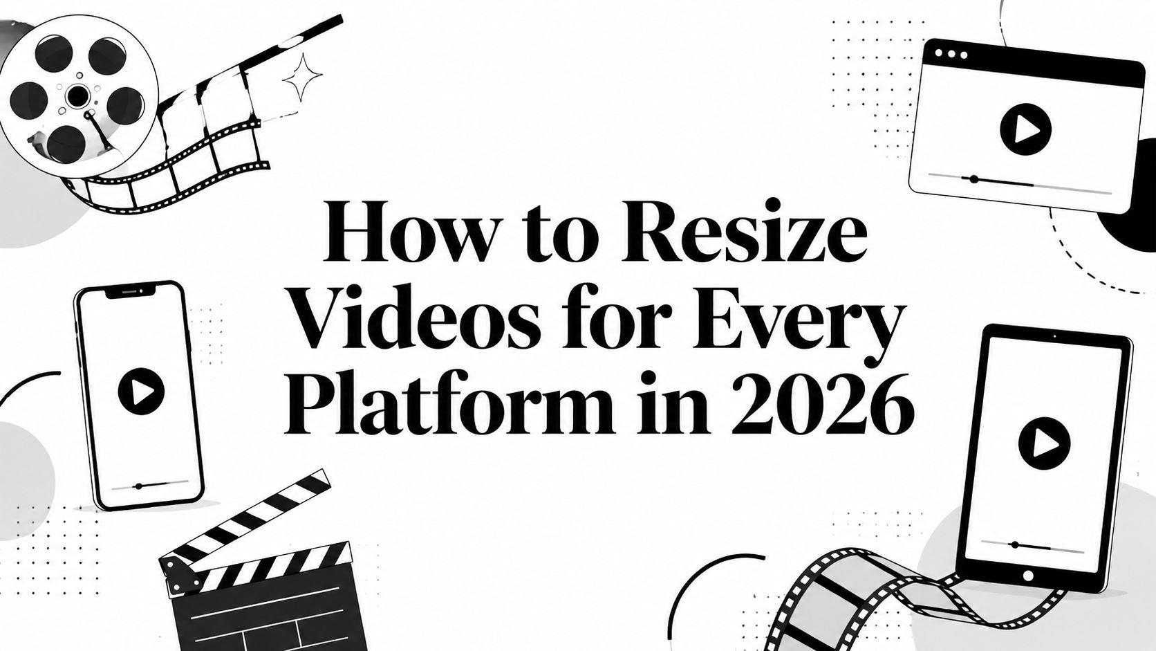How to Resize Videos for Every Platform in 2026