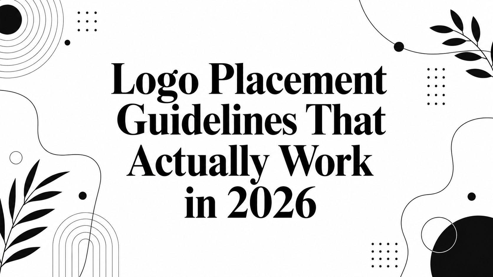 Logo Placement Guidelines That Actually Work in 2026