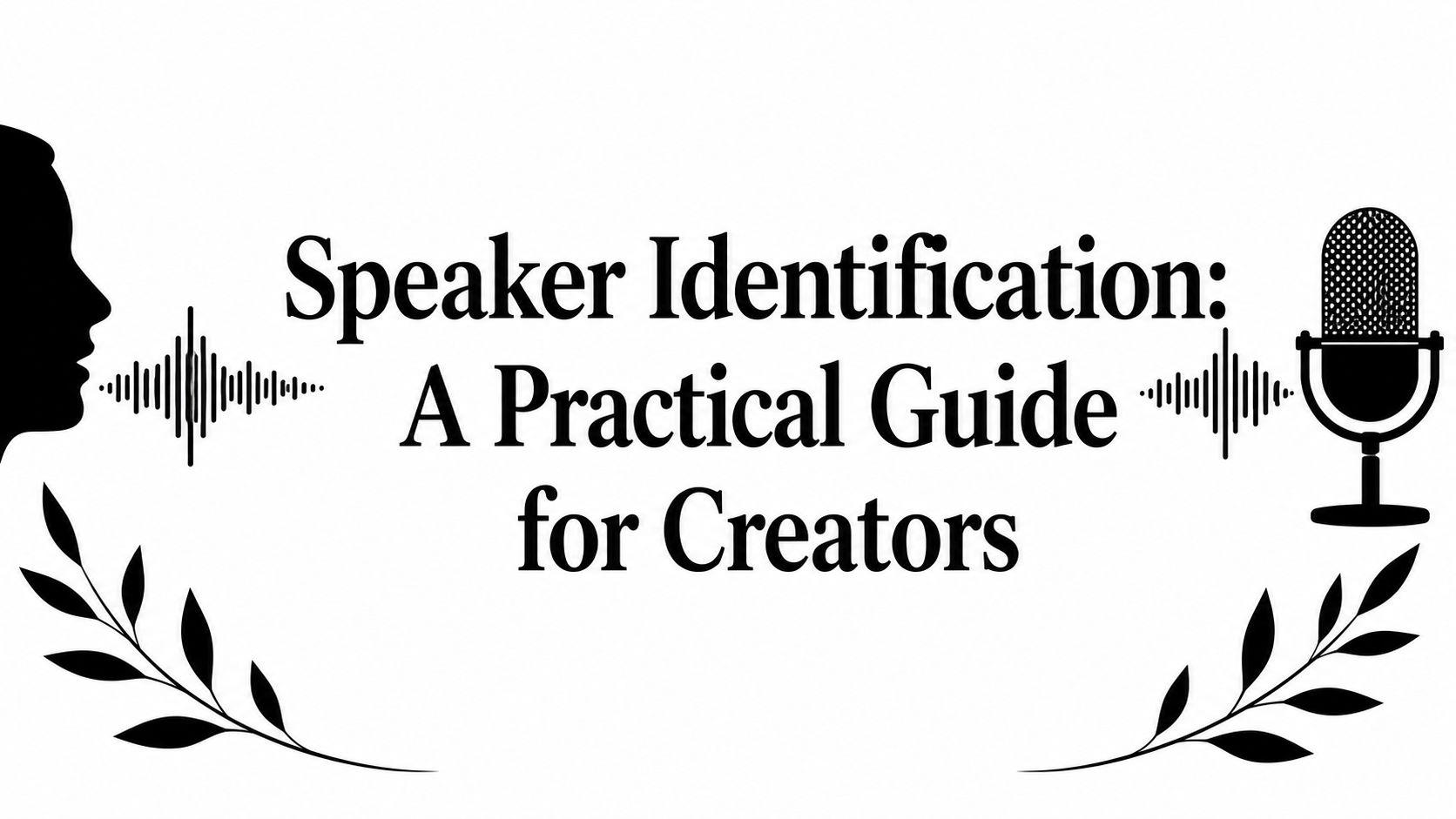 Speaker Identification: A Practical Guide for Creators