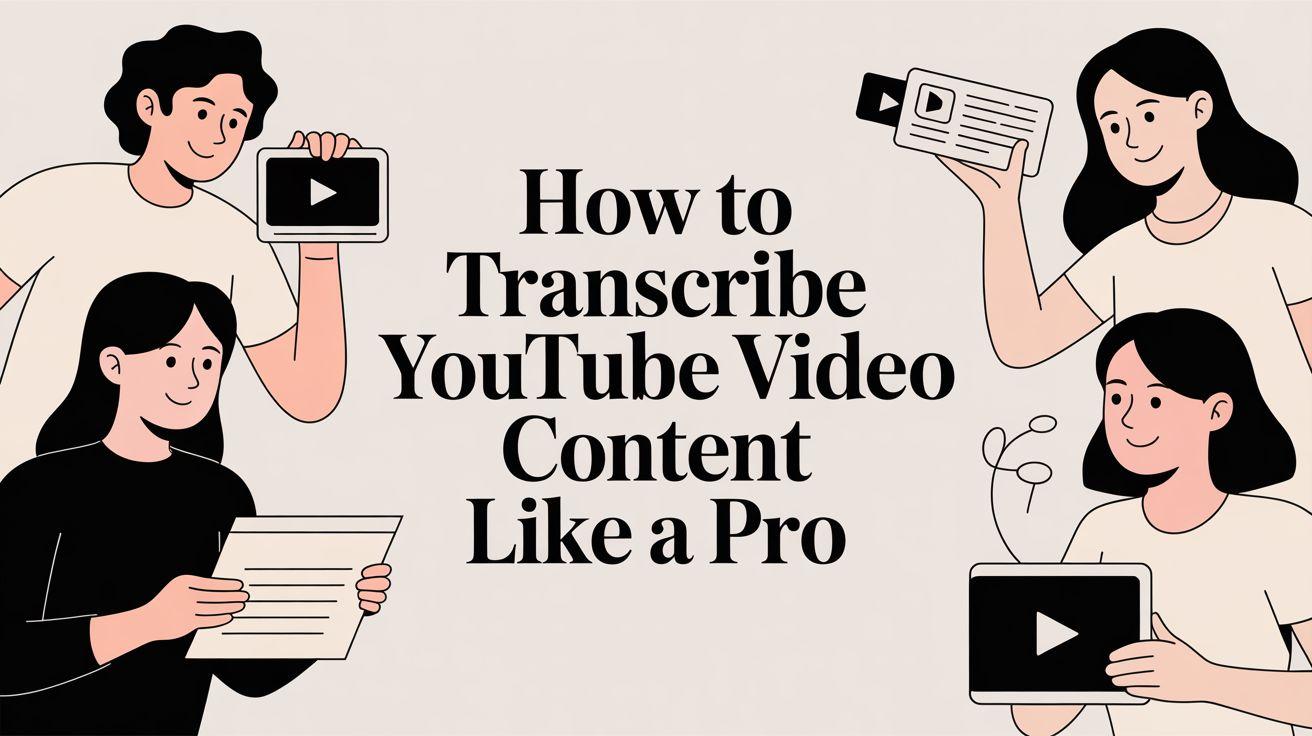 How to Transcribe a YouTube Video and Unlock Its Full Potential