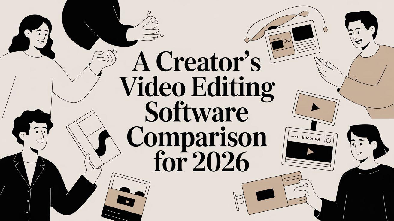 A Creator's Guide to Video Editing Software in 2026
