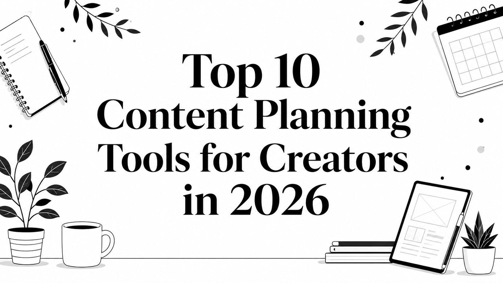 Top 10 Content Planning Tools for Creators in 2026