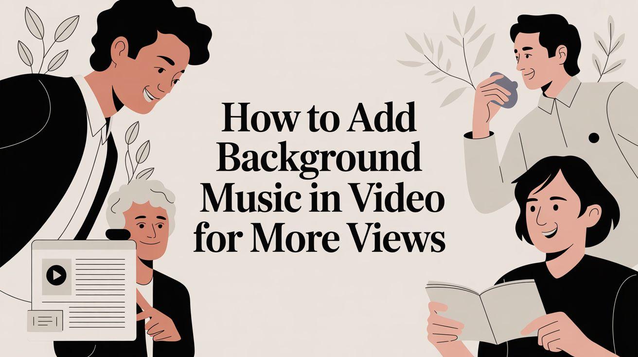 How to Add Background Music in Video for More Views