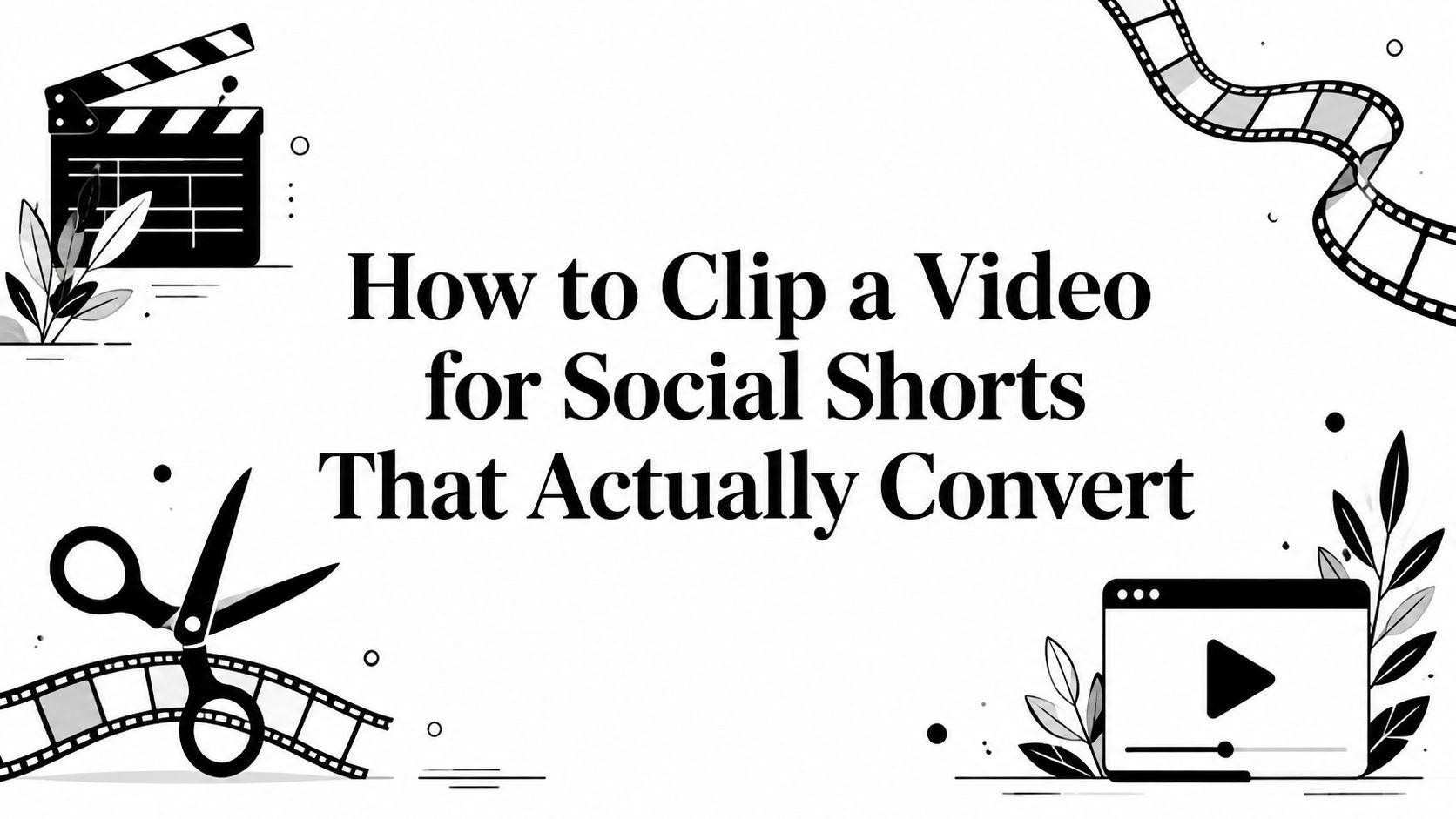 How to Clip a Video for Social Shorts That Actually Convert