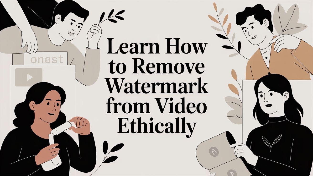 Learn How to Remove Watermark from Video Ethically in 2026