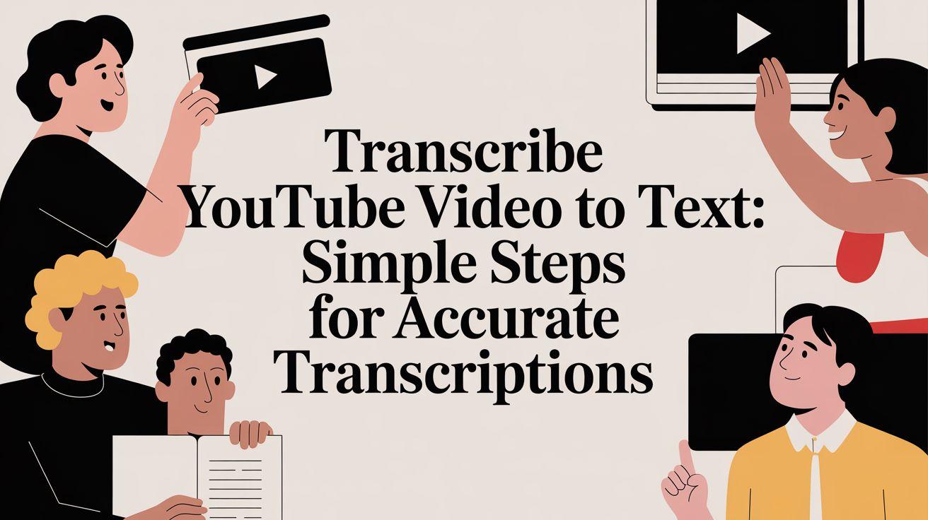 How to Transcribe a YouTube Video to Text (4 Actionable Methods)
