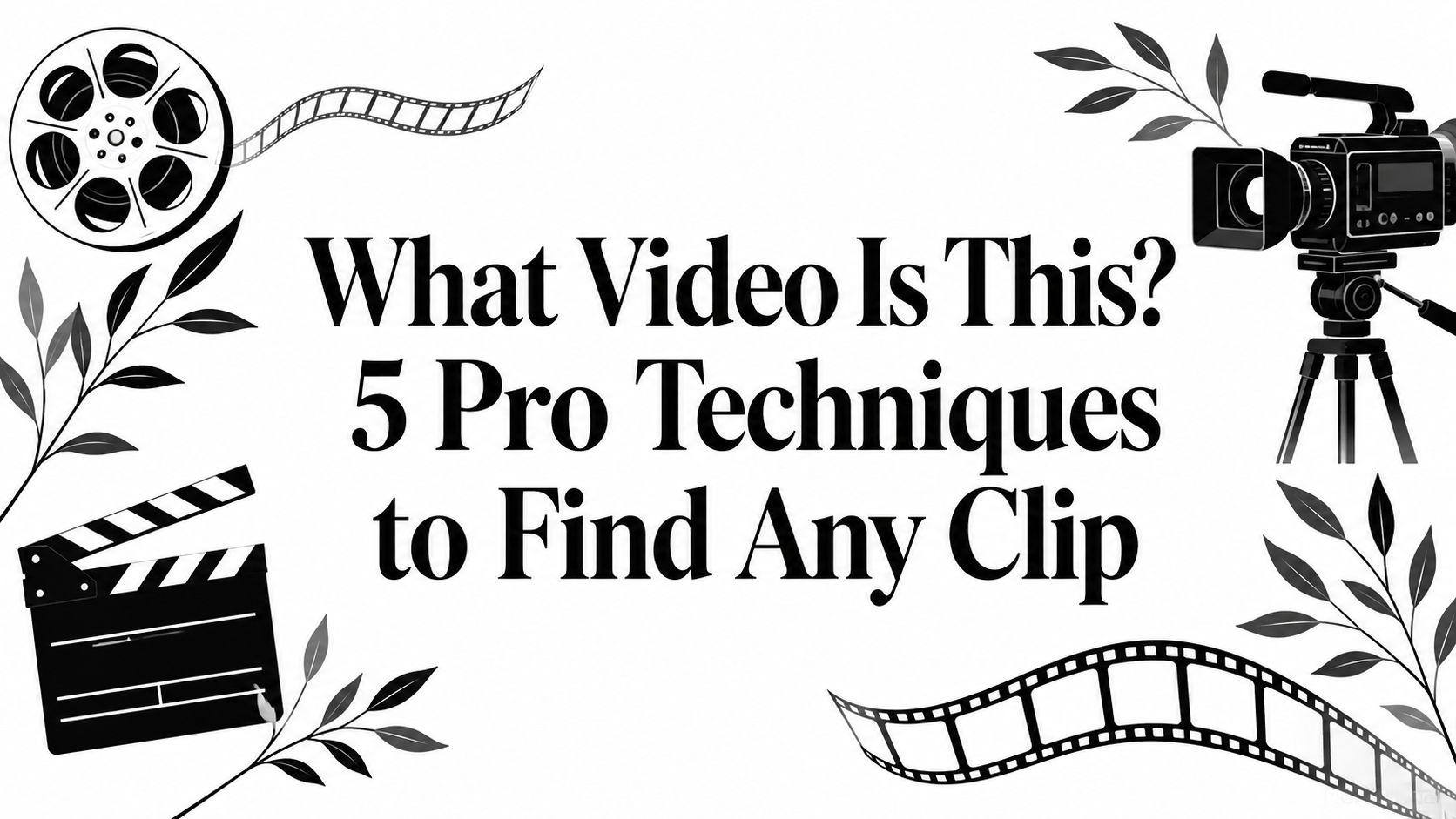 What Video Is This? 5 Pro Techniques to Find Any Clip