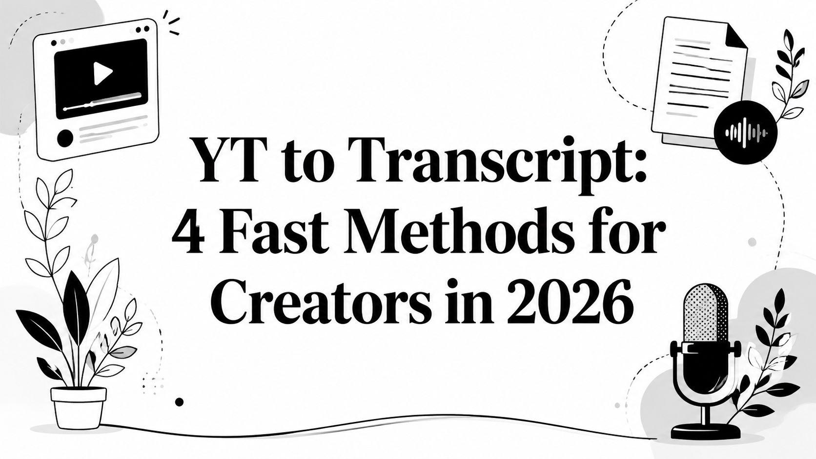 YT to Transcript: 4 Fast Methods for Creators in 2026