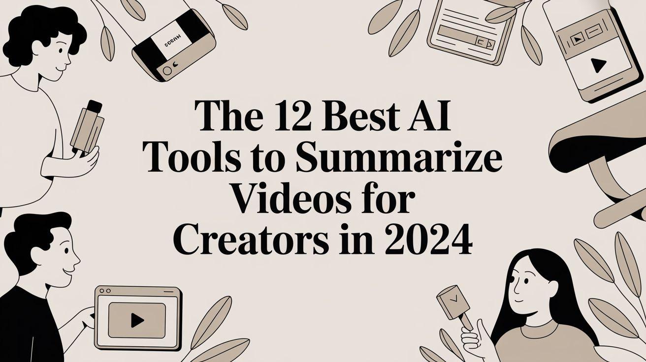 The 12 Best AI Tools to Summarize Videos for Creators in 2024