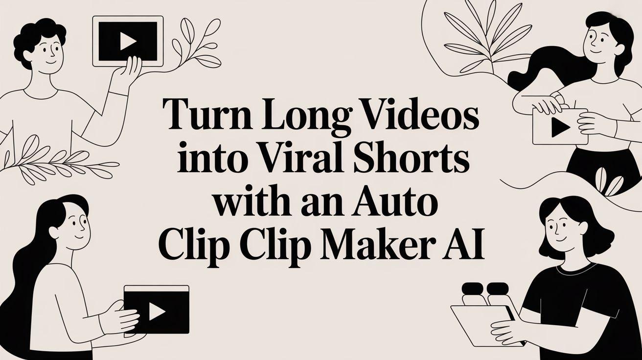 Turn Long Videos into Viral Shorts with an Auto Clip Maker AI