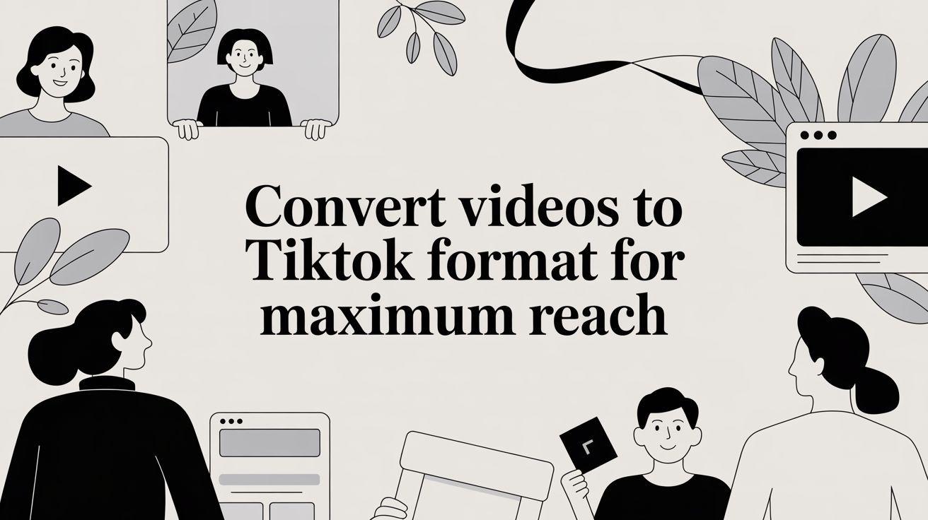 Convert Videos to TikTok Format for Maximum Reach