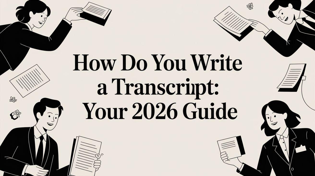 How Do You Write A Transcript: Your 2026 Guide