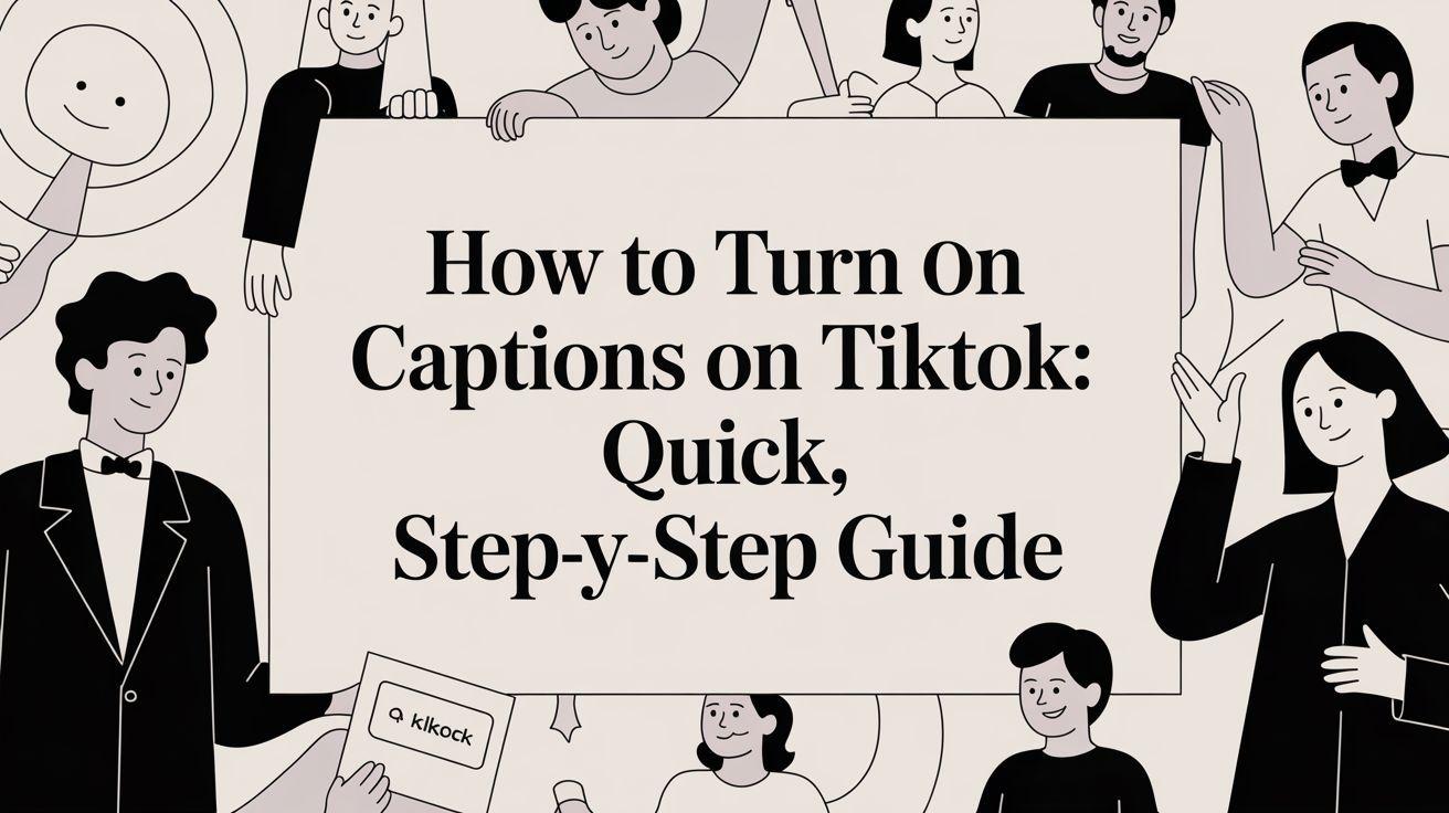 How to turn on captions on tiktok: Quick, step-by-step guide