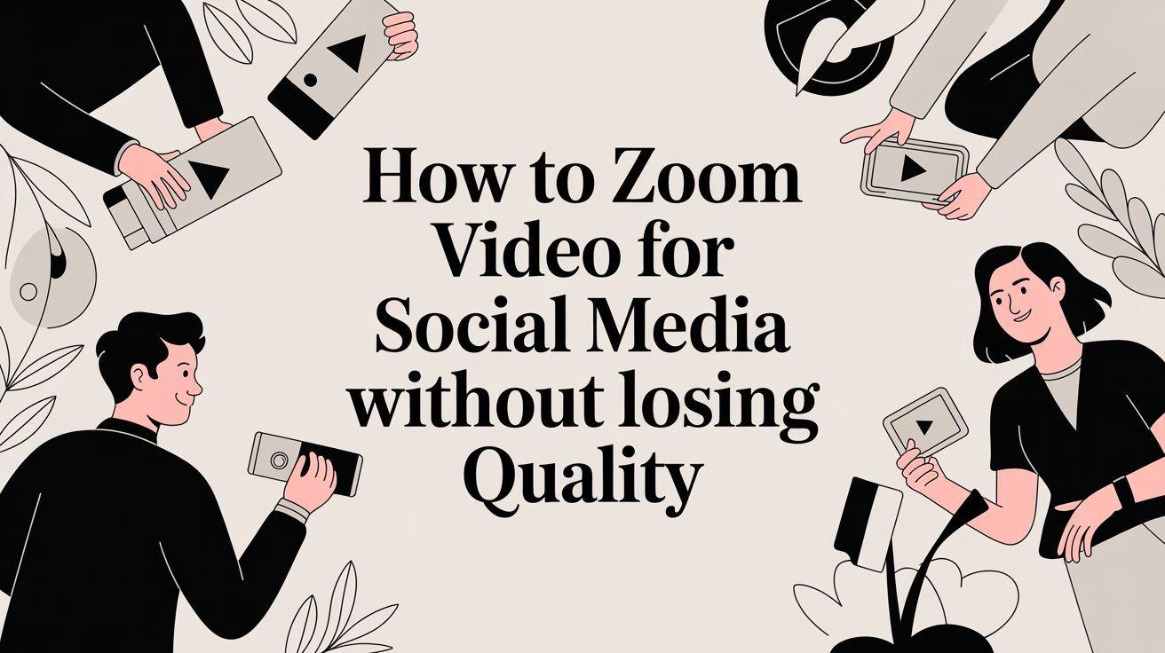 How to Zoom Video for Social Media Without Losing Quality