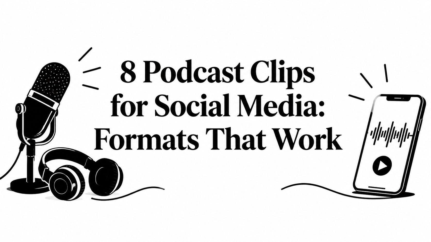 8 Podcast Clips for Social Media: Formats That Work