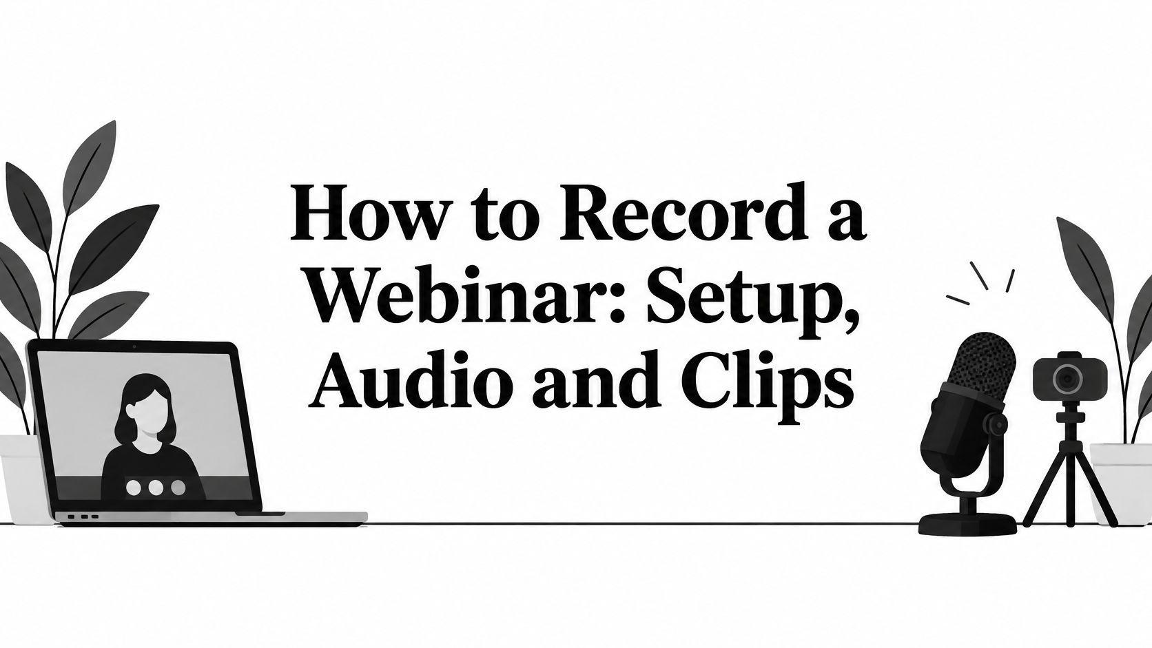 How to Record a Webinar: Setup, Audio and Clips