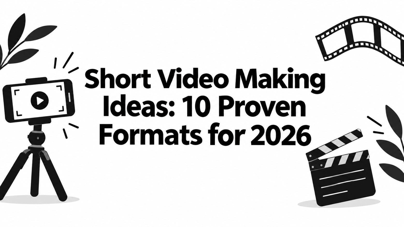 Short Video Making Ideas: 10 Proven Formats for 2026