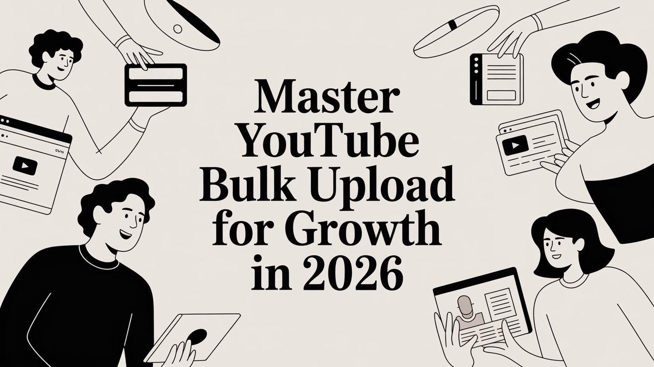Master YouTube Bulk Upload for Growth in 2026